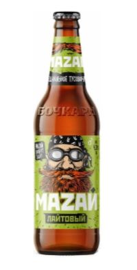 Пиво БОЧКАРИ Мазай Лайтовый светлое пастер 4.2% ст/б 0.44л