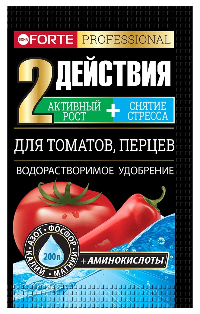 Удобрение БОНА ФОРТЕ для томатов и перцев м/у 100г
