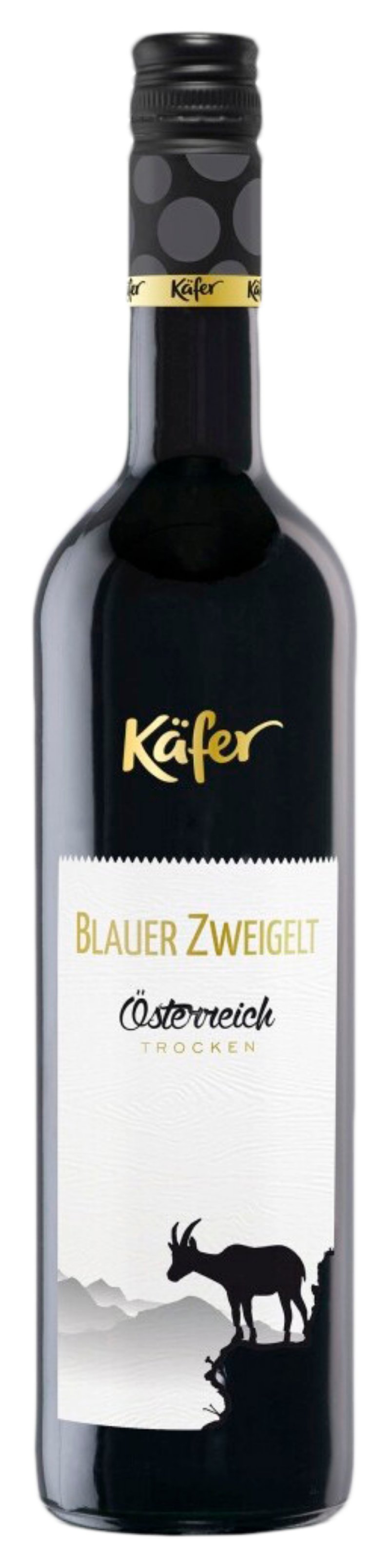 Вино КЭФЕР Блауэр Цвайгельт красное сух 11% ст/б 0.75л