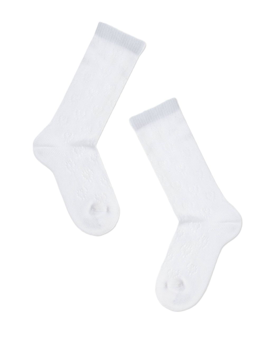 Гольфы детские КОНТЕ КИДС Мисс ажурные белые р.20 арт.055