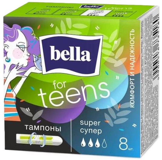 Тампоны БЕЛЛА Тинс супер 8шт