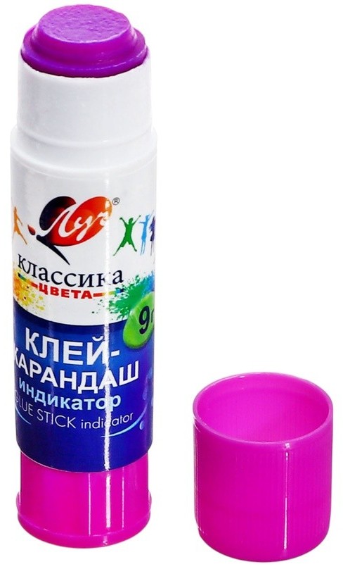 Клей канцелярский ЛУЧ Классика карандаш с индикатором 9г арт.34С2257-08