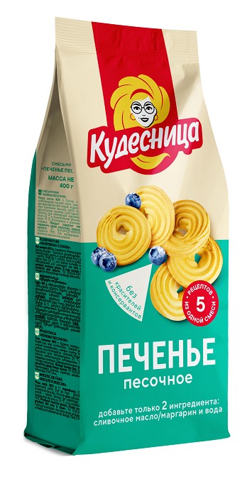Смесь для выпечки КУДЕСНИЦА Оладьи пышные 400г