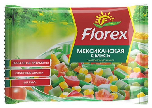 Смесь овощная ФЛОРЕКС Мексиканская с/м 400г
