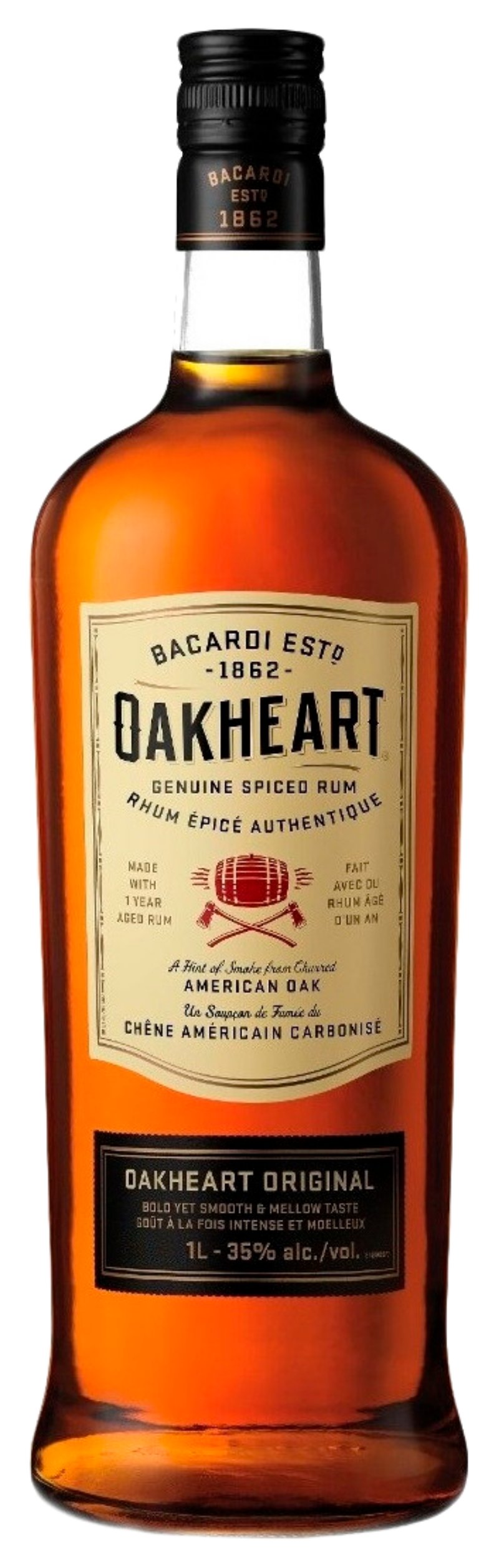 Напиток спиртной БАКАРДИ Оакхарт Ориджинал на основе рома 35% ст/б 1л