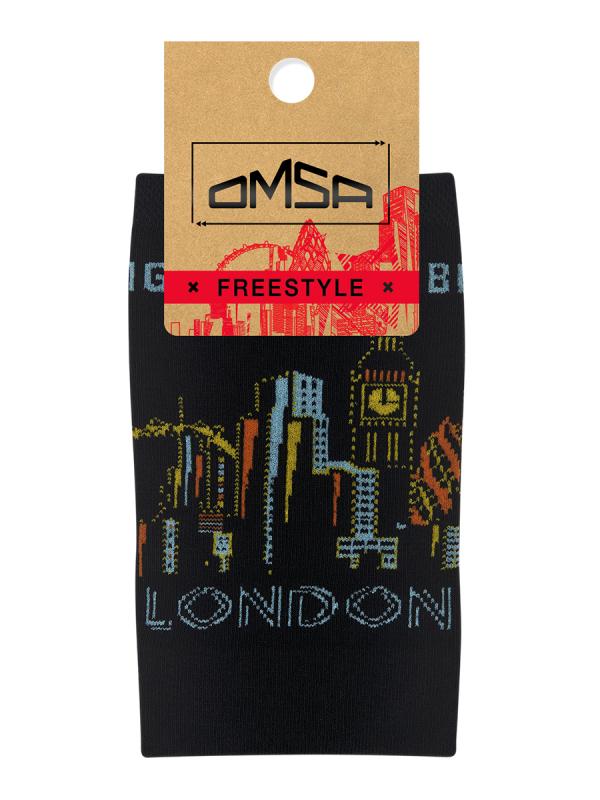Носки унисекс ОМСА Фристайл черные р.42-44 арт.612