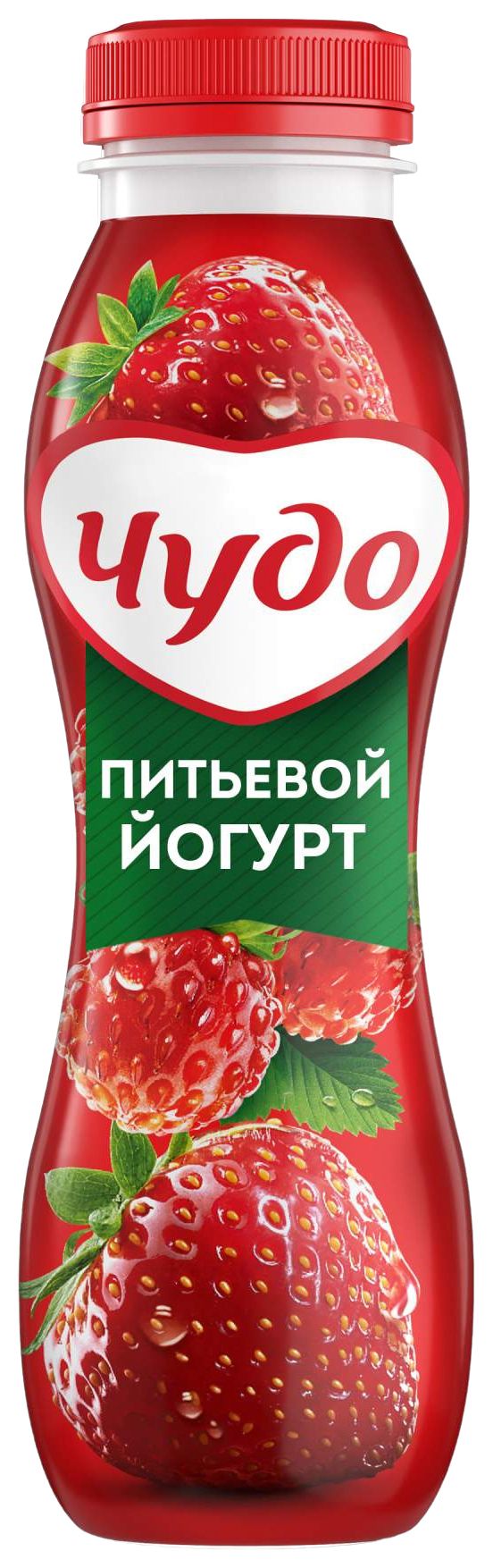 Йогурт ЧУДО клубника земляника бзмж 1.9% 260г