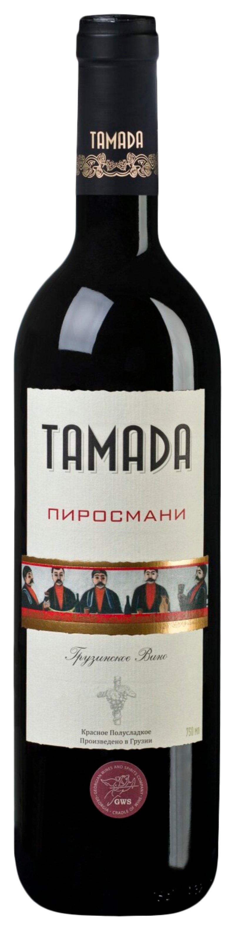 Вино ТАМАДА Пиросмани красное п/сл 12% 0.75л