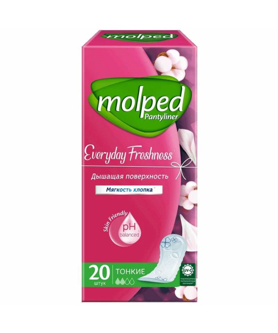 Ежедневные прокладки МОЛПЕД Ежедневная свежесть 20шт