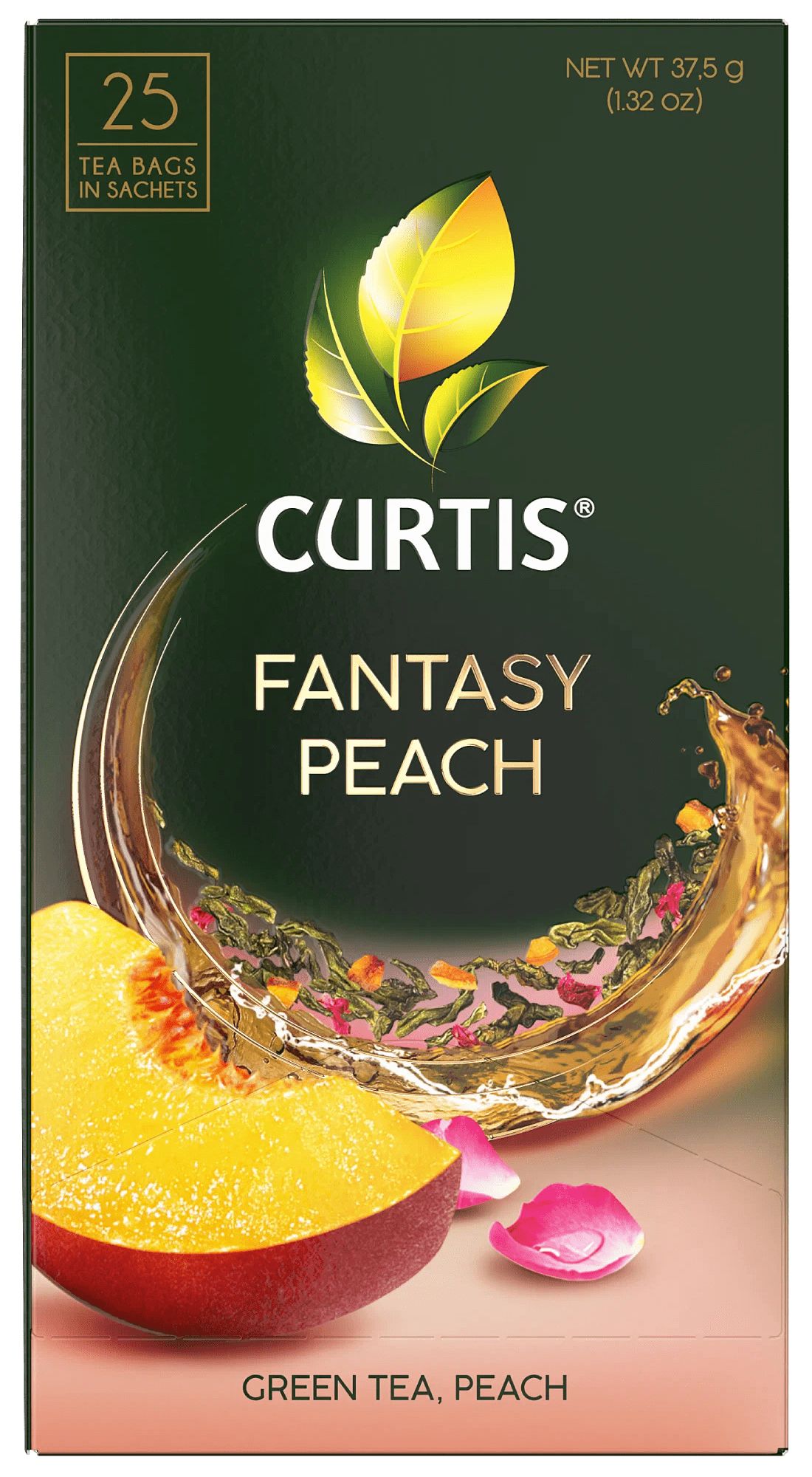 Чай КЕРТИС Фэнтези пич зеленый 25пак