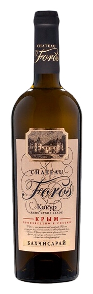 Вино ШАТО ФОРОС Кокур белое сух 10-12% ст/б 0.75л