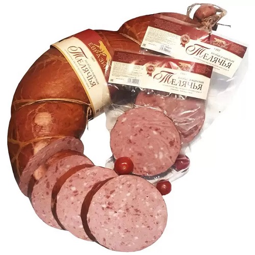 Колбаса ЕВРАЗИЯ телячья вареная в/у 1кг