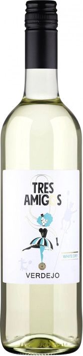 Вино ТРЕС АМИГОС Вердехо белое сух 12.5% ст/б 0.75л
