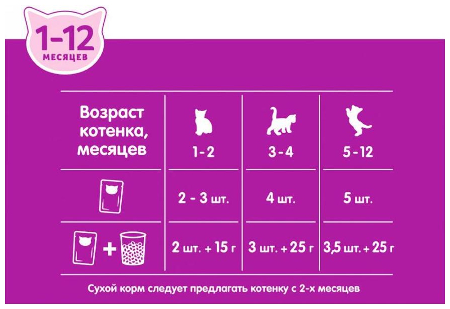 Корм для котят ВИСКАС Рагу ягненок 75г