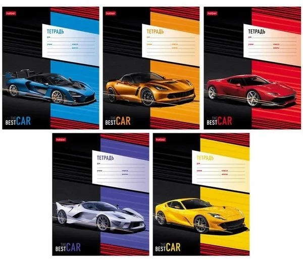 Тетрадь Бест Карс клетка 12л арт.12Т5В1