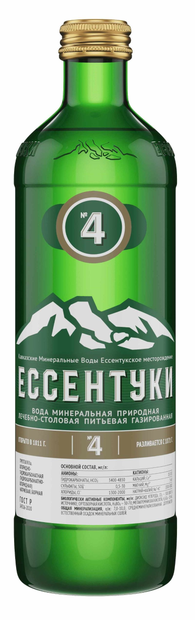Мин.вода ЕССЕНТУКИ №4 ст/б 0.45л
