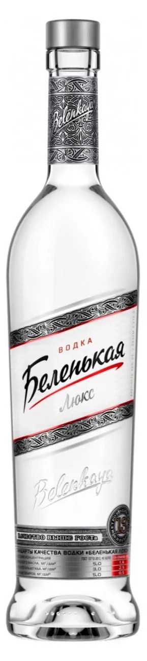 Водка БЕЛЕНЬКАЯ Люкс 40% ст/б 0.375л