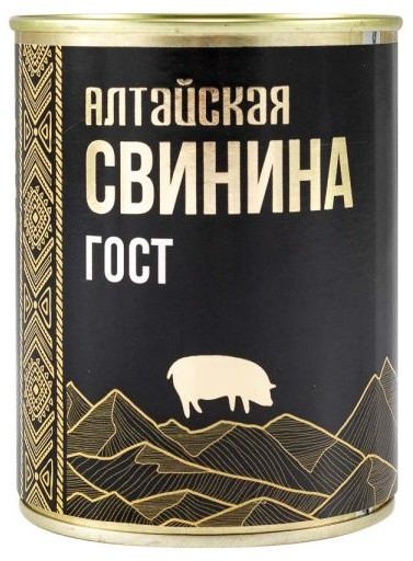 Свинина тушеная СИЛА Алтайская золотая серия ж/б 340г