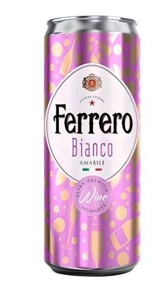 Игристое вино ФЕРРЕРО белое п/сл 10.5-12.5% ж/б 0.33л
