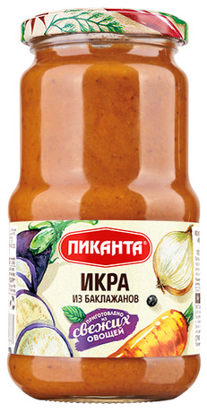 Икра ПИКАНТА из баклажанов ст/б 450г