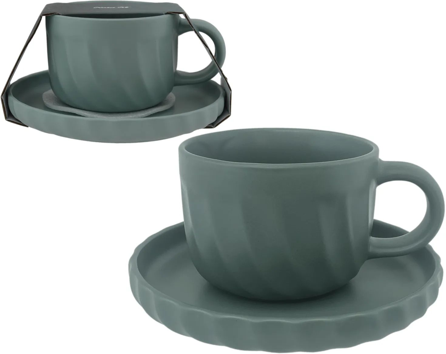 Чайная пара НАТАМ Ариэль серая арт.KRJYC1427-1