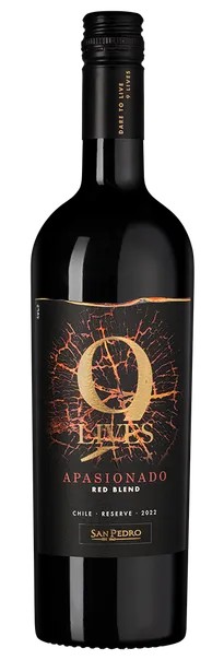 Вино 9 ЛАЙВС Апасионадо Резерв красное п/сух 14% ст/б 0.75л