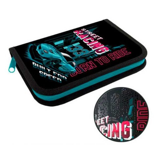 Пенал ШВЕЙНАЯ ФАБРИКА Стрит рейсинг 19*13см 1 отделение арт.ПКК 07-19-71121