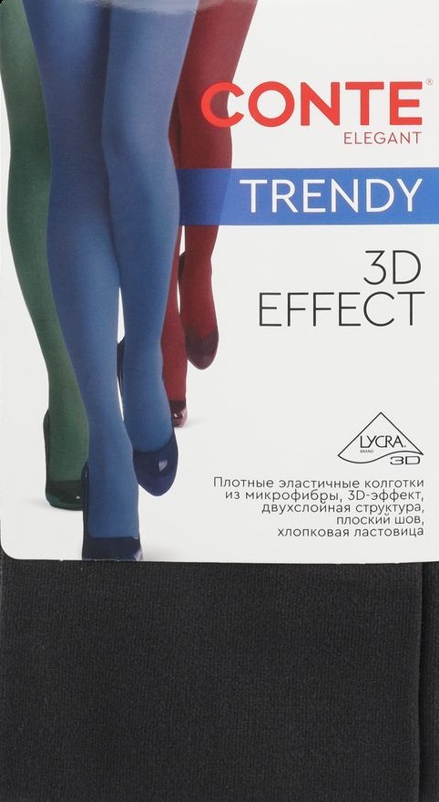 Колготки КОНТЕ Тренди 150ден антрацит 3