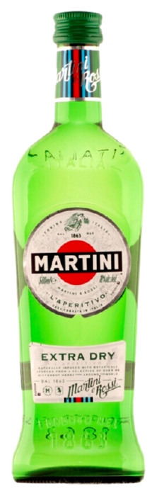 НВ Напиток ароматиз МАРТИНИ Экстра Драй виноградосодержащий сух 18% ст/б 0.5л