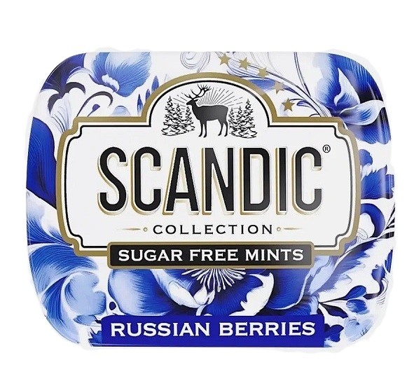 Конфеты СКАНДИК Смородина-базилик без сахара 14г