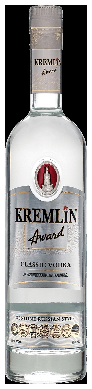 Водка КРЕМЛИН Эворд классик 40% ст/б 0.5л