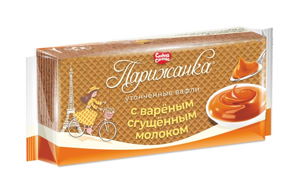 Вафли СЛАДКАЯ СЛОБОДА Парижанка сгущенное молоко 210г