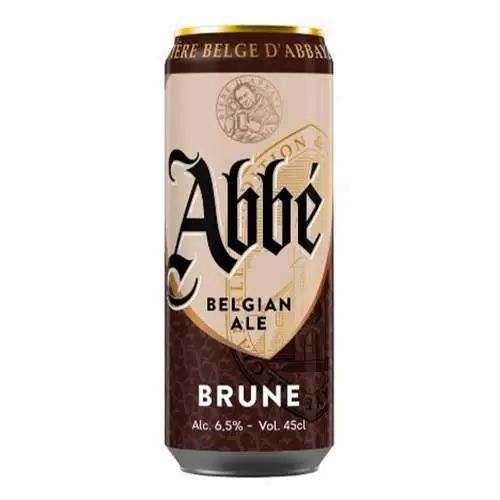 Пиво АББЕ Брюн темное 6.5% ж/б 0.45л