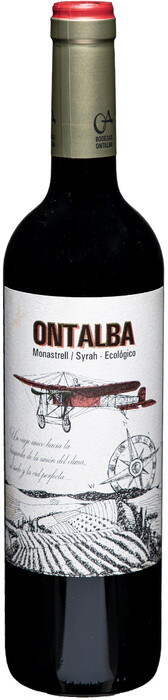 Вино ОНТАЛЬБА Монастрель Сира Эколоджико Хумилья красное сух 14% ст/б 0.75л