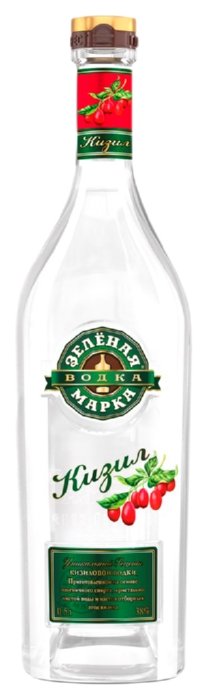Водка ЗЕЛЕНАЯ МАРКА Кизил 38% ст/б 0.5л