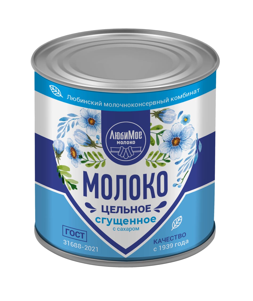 Сгущенное молоко ЛЮБИМО ГОСТ бзмж ж/б 380г