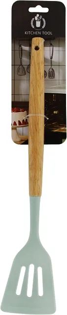 Лопатка с прорезями 31*6*3см светло-зеленая арт.H7542-24-4