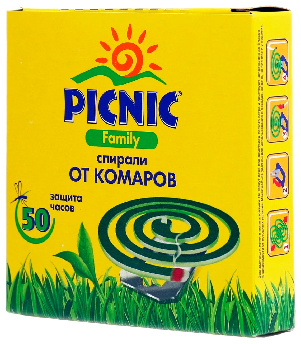 Спираль ПИКНИК Фэмили от комаров 10шт