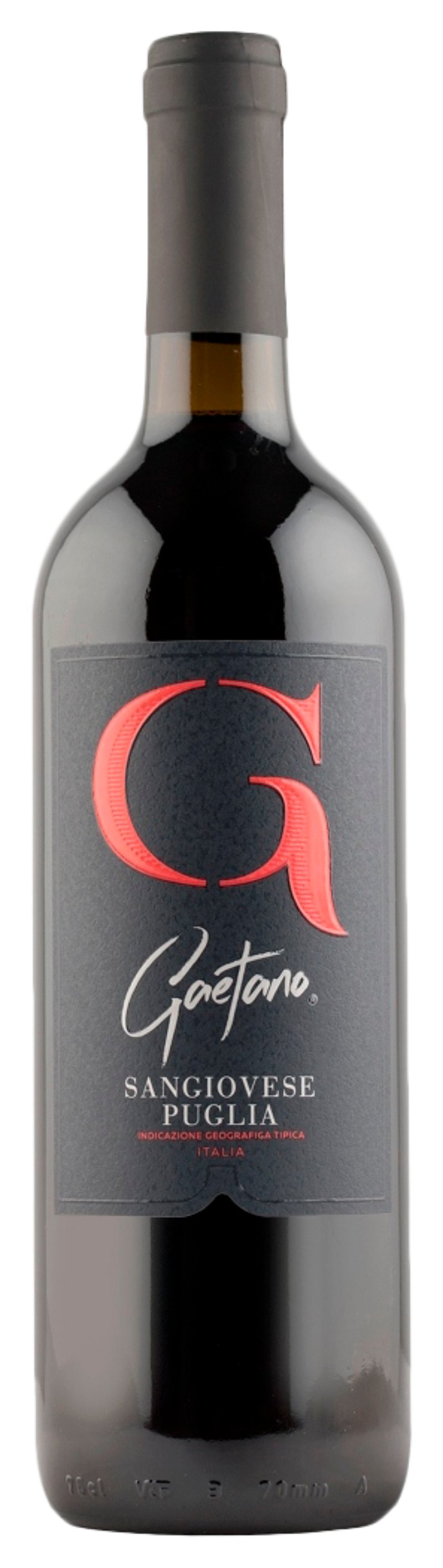 Вино ГАЭТАНО Санджовезе красное п/сух 8.5-12% ст/б 0.75л