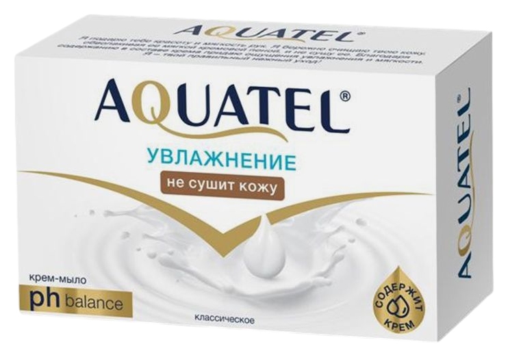 Крем-мыло туалетное АКВАТЕЛЬ Классическое 90г
