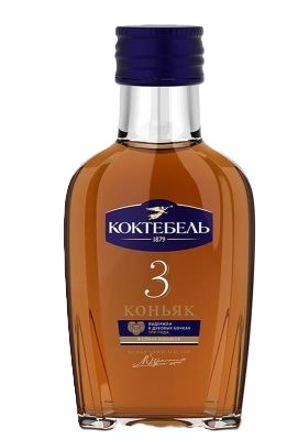 Коньяк КОКТЕБЕЛЬ 3 года 40% ст/б 0.1л
