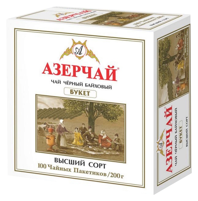 Чай АЗЕРЧАЙ Букет черный байховый 100пак