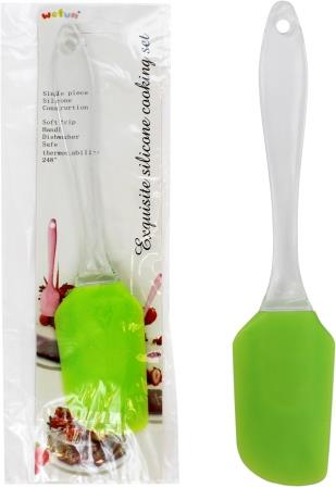 Лопатка силиконовая с прозрачной ручкой 18.5см арт.АН002 №50