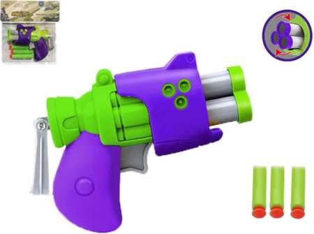 Игрушка ТАМ ТАМ Пистолет софт патрон 3шт 16.5*18см