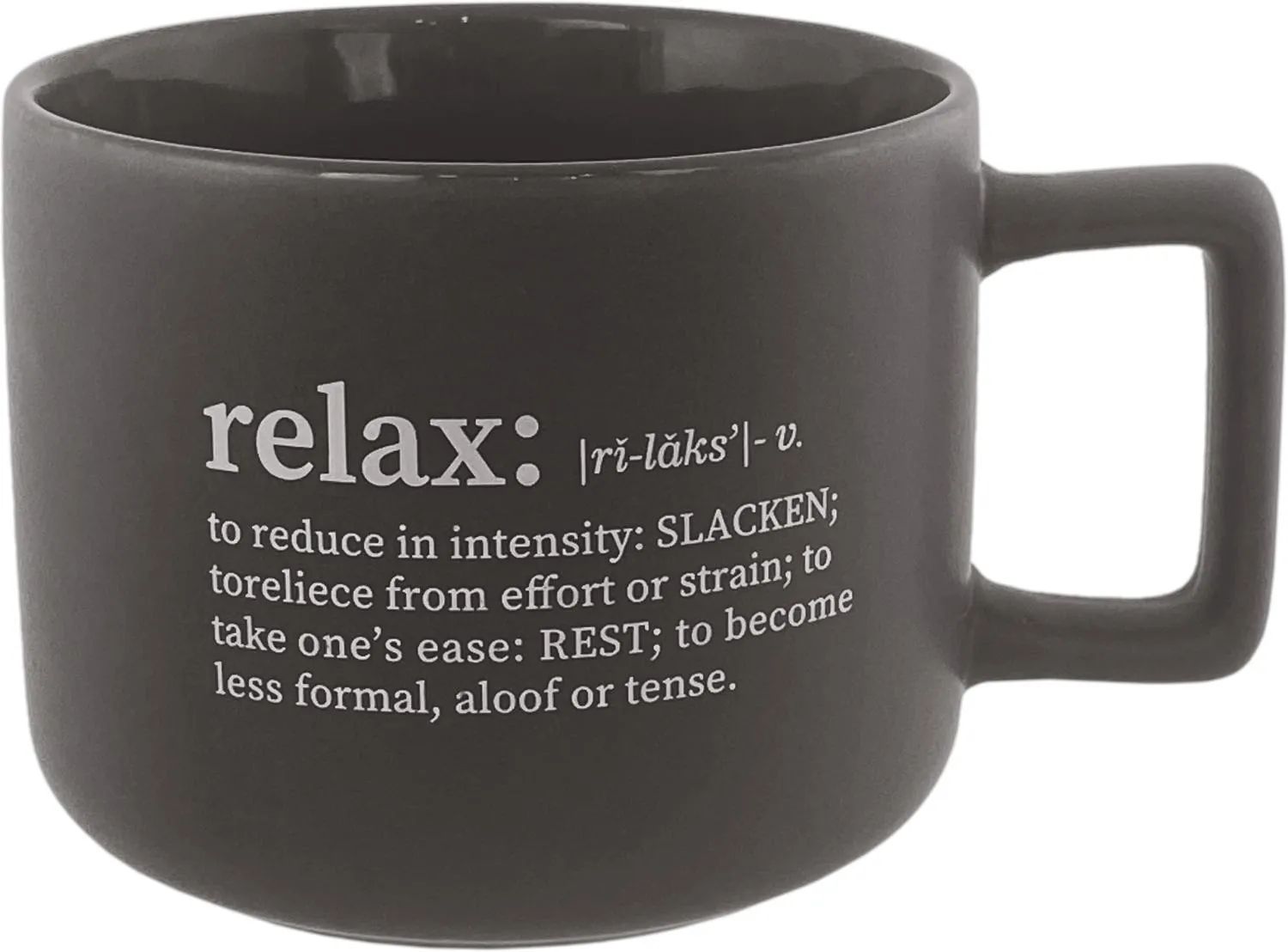 Кружка НАТАМ Релакс графитовая 400мл арт.KRJYD1170A-23026-3