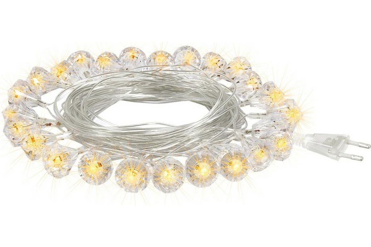 Гирлянда электрическая ВЕГАС Бриллианты 25 LED ламп 5м арт.55083