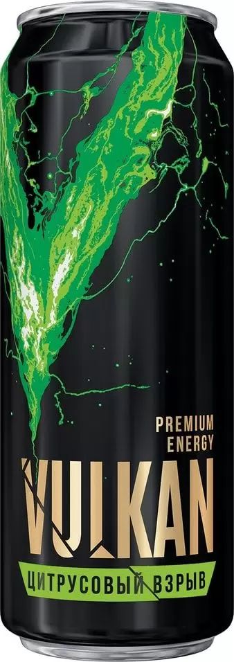 Энергетический напиток ВУЛКАН Цитрусовый взрыв ж/б 0.45л