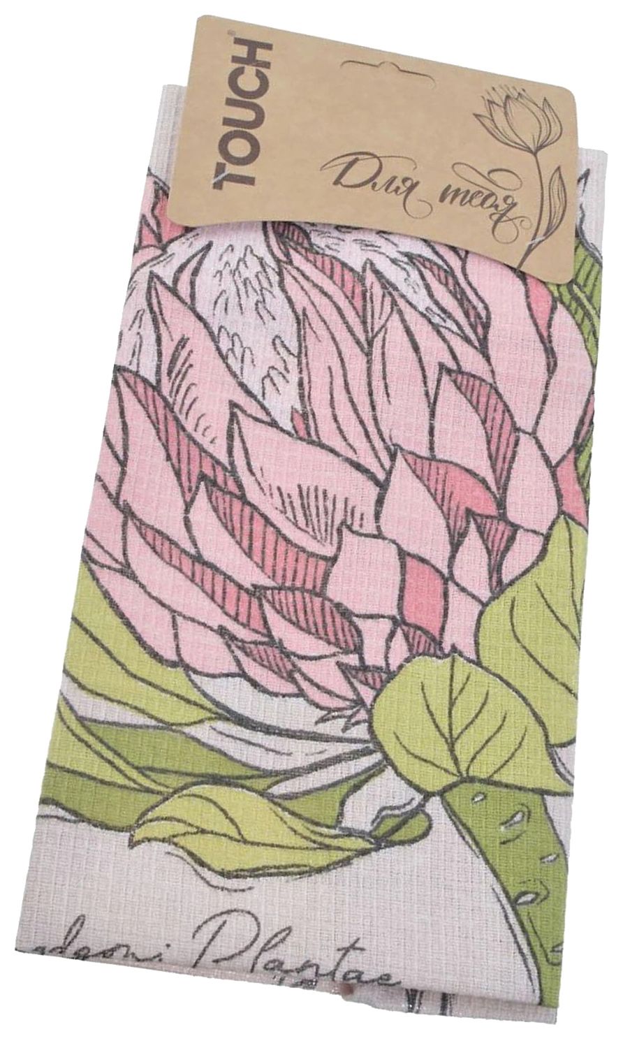 Полотенце кухонное ТАЧ Ботанический скетч рогожка 45*60см