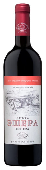 Вино АБХАЗИЯ Эшера красное п/сух 10% ст/б 0.75л