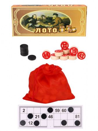 Лото РЫЖИЙ КОТ деревянное арт.AN02557
